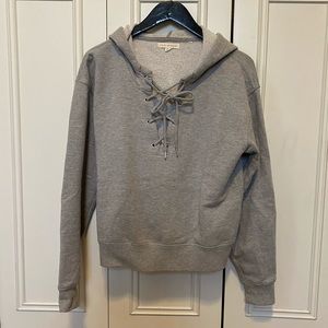 PacSun tie neck hoodie